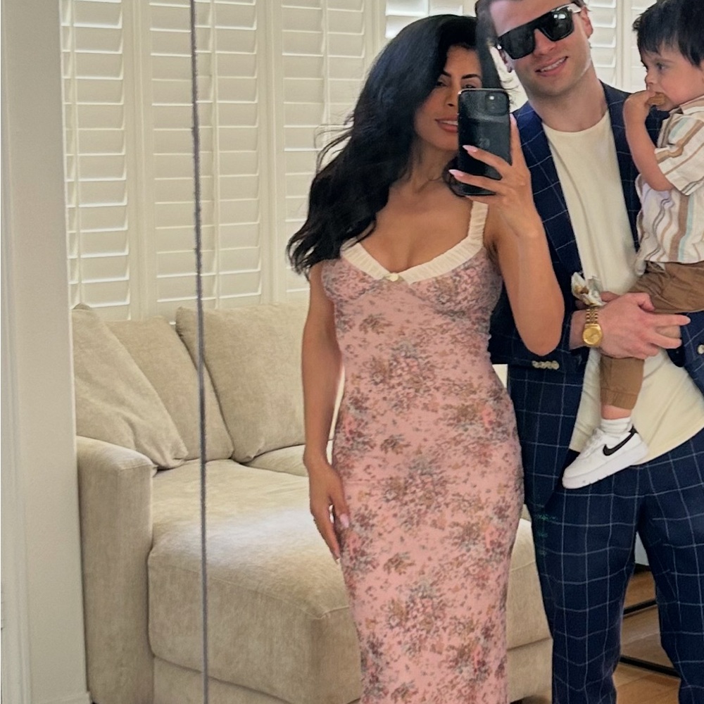 Tiger mist Floral Pink Sleeveless Dress